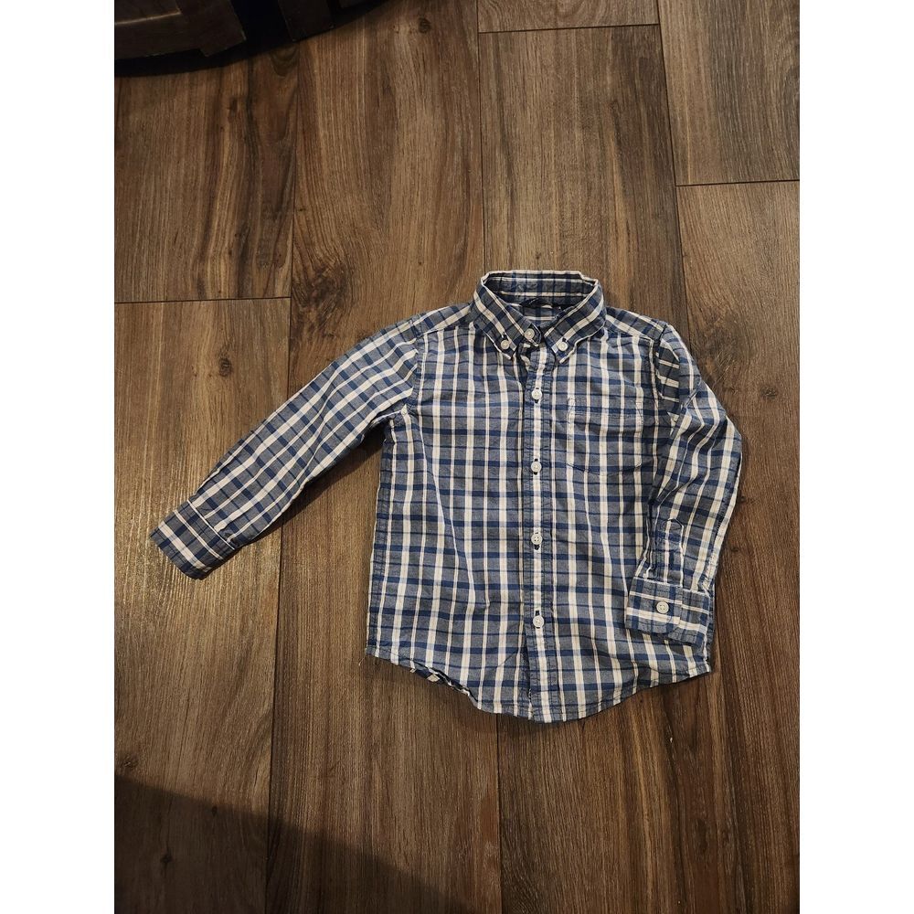 Janie and Jack Plaid‎ Button Down Shirt Toddler Size 2T
